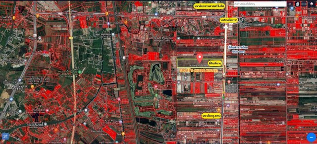 ขายที่เปล่าติดถนนพหลโยธินขายที่เปล่าคลองหลวงปทุมธานีผังเมืองสีส้ม ต.คลองหนึ่ง อ.คลองหลวง จ.ปทุมธานี