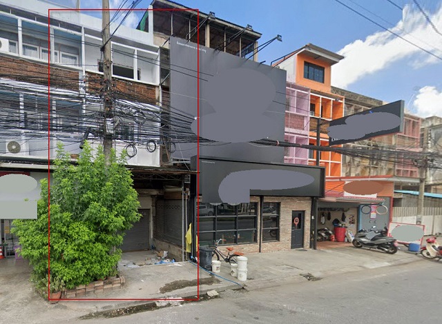 แม่น้ำบางปะกง เซ็นทรัล ฉะเชิงเทรา 2.8 กม. ขาย-เช่าอาคารพาณิชย์ 3.5 ชั้น ปรับปรุง ทาสีใหม่ 24 ตร.วา.300 ตร.ม.3 นอน 2 น้ำ ทำเลดี ติดถนน304